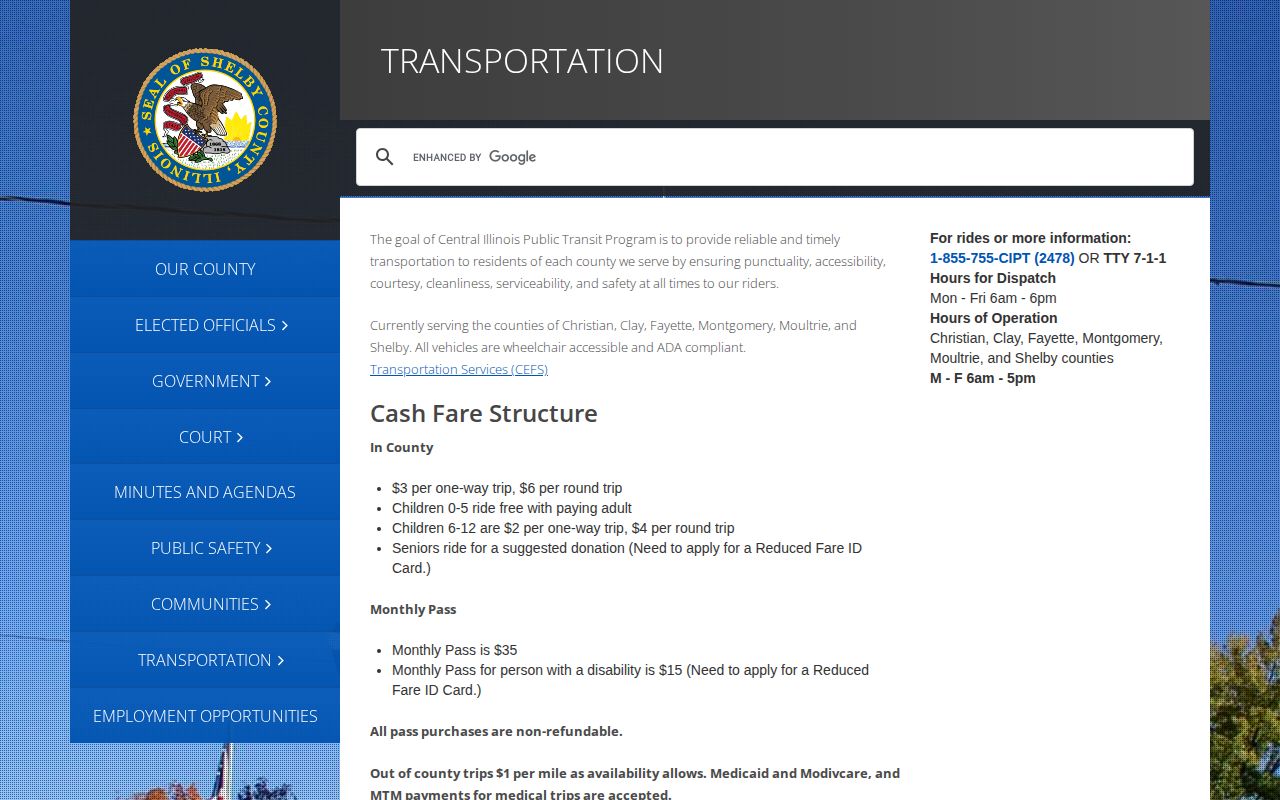 Transportation after a Shelby County jail release